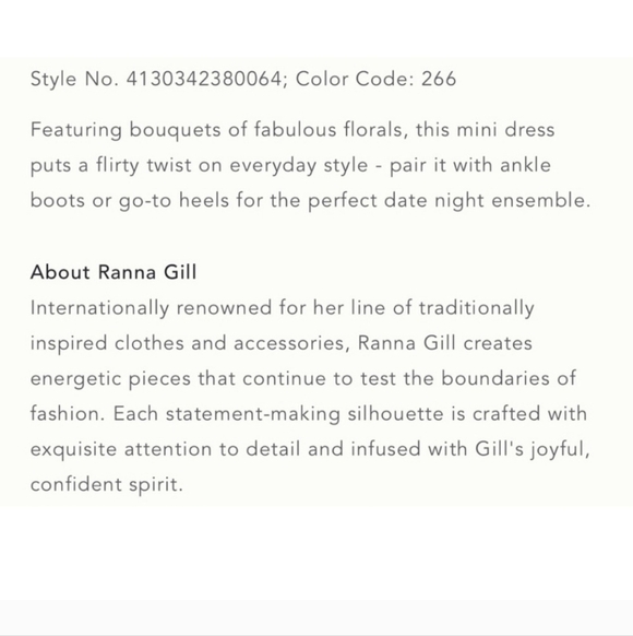 NWT Anthropologie Ranna Gill Katya Ruffled Mini Dress - Picture 9 of 12